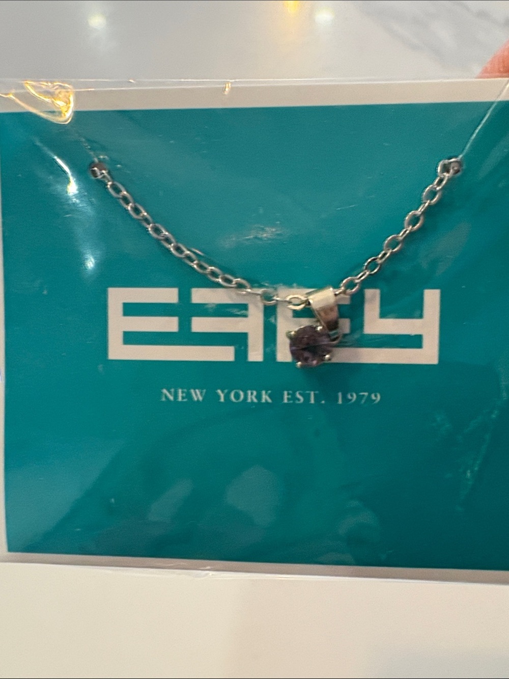 Effy  Necklace with Purple Gemstone Pendant